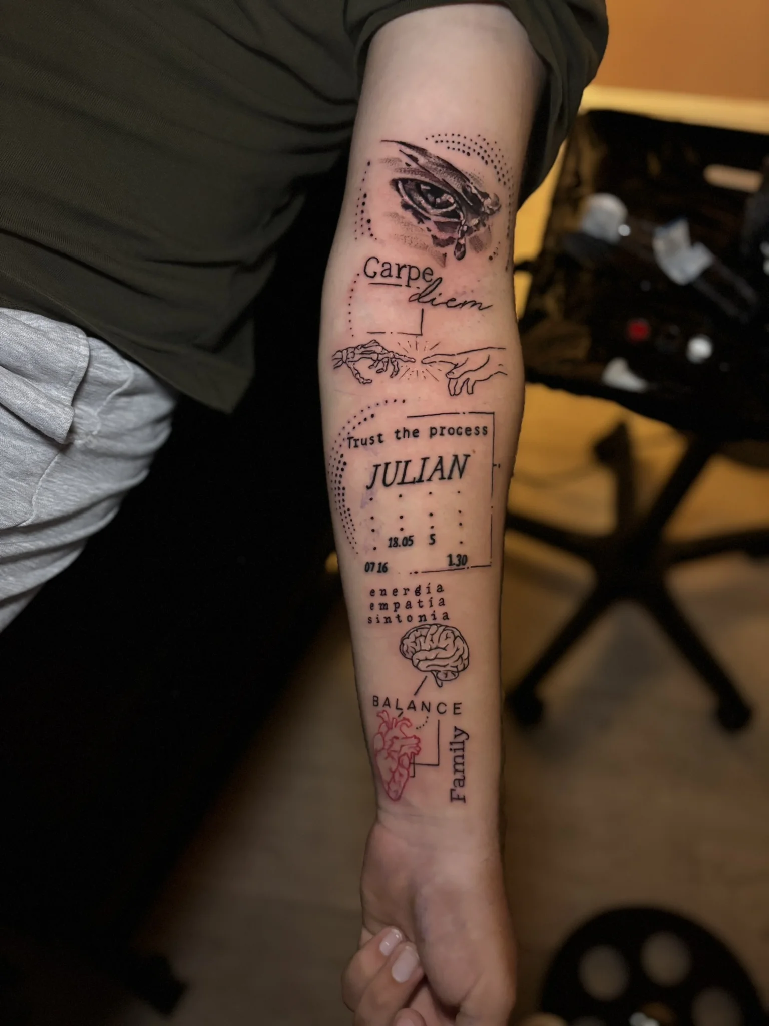 Black and Gray Tattoo